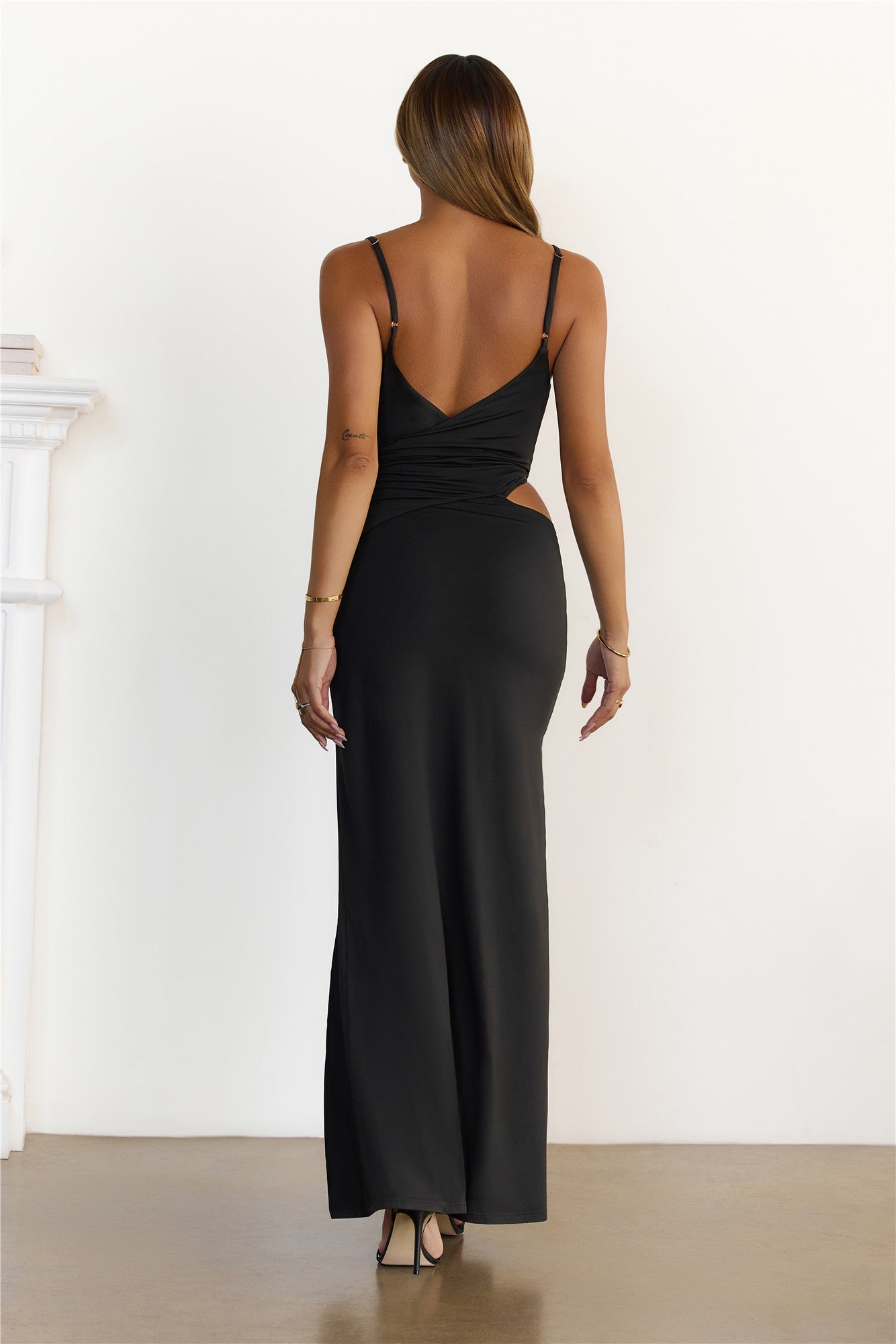 Highkey Flirty Maxi Dress Black