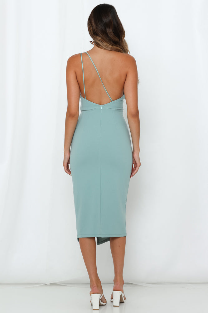 Taking It Back Dress Sage