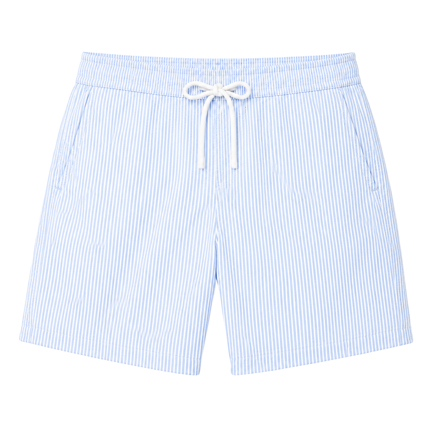 Seersucker Striped Swimshorts