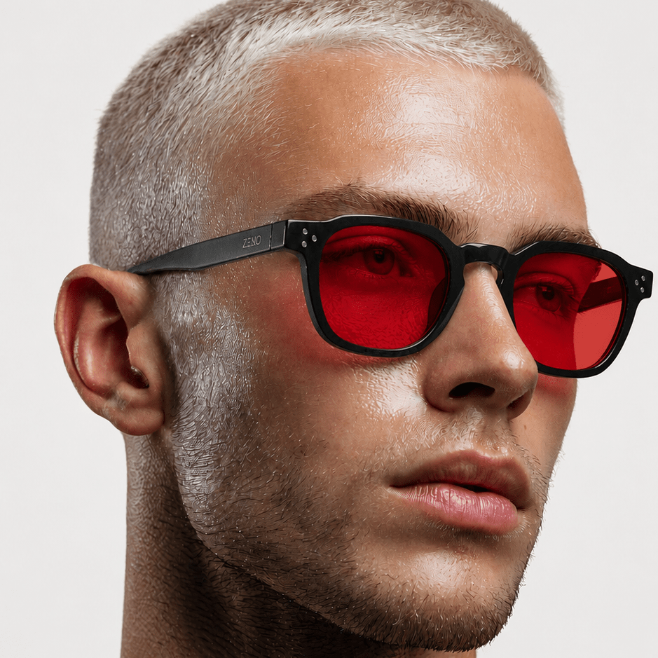 Charlez Black-Red Blue Light Blocking Glasses