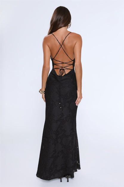 Bridge To Wonderland Maxi Dress  Black