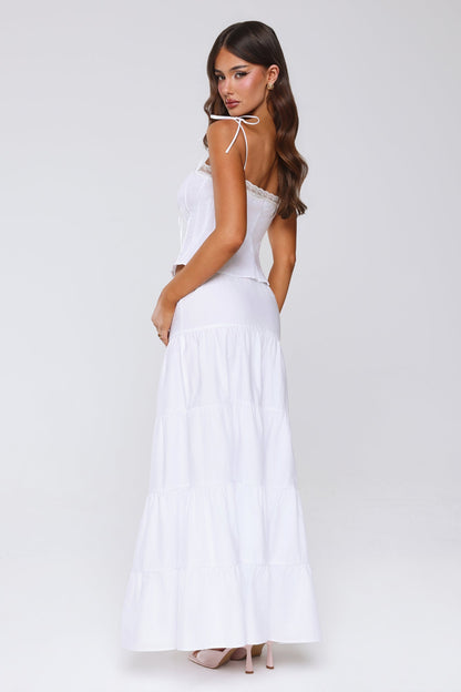 Garden Daze Lace Top White