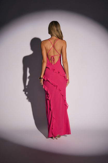 Pretty Magic Maxi Dress Hot Pink