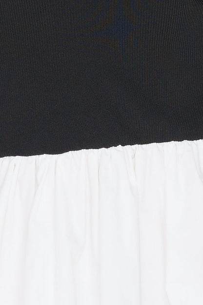Cotton Clouds One Shoulder Mini Dress White