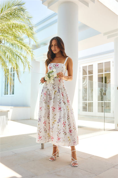 Whimsical Charm Maxi Dress Print