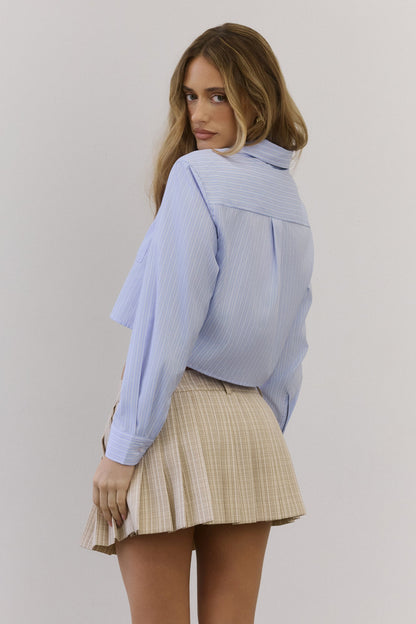 Luxe Leadership Long Sleeve Shirt Blue
