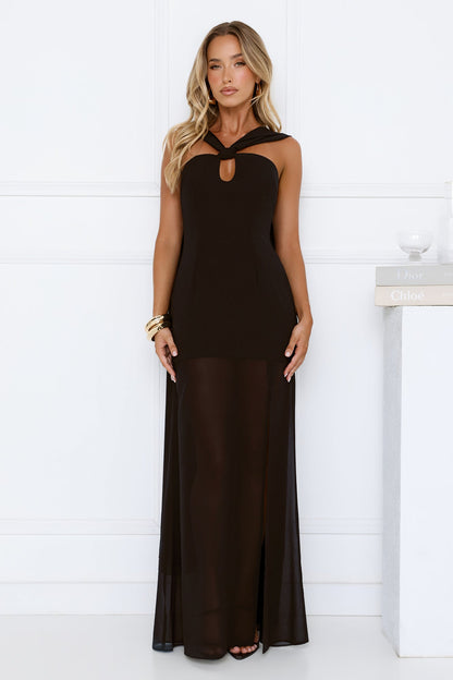 Dressed To Perfection Maxi Dress Black