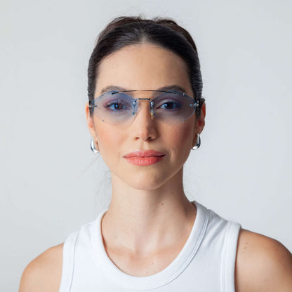 Diamond Sunglasses - Blue