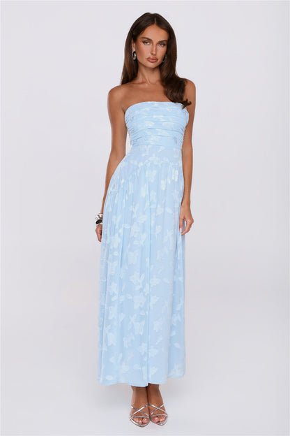 Dress Ready Strapless Maxi Dress Blue