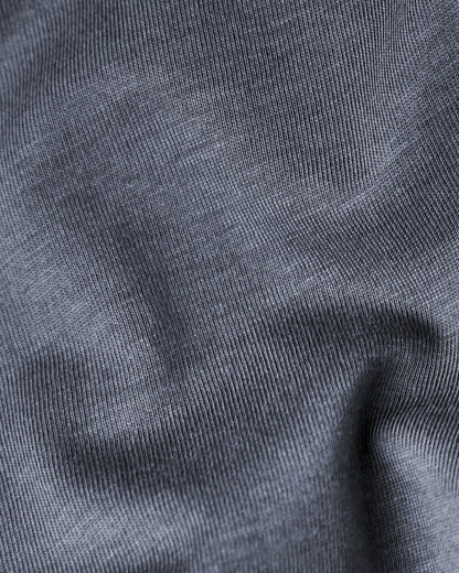 Egyptian Cotton Mock Neck T-Shirt - Grant - Graphite